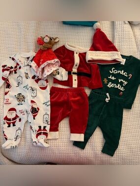Carter’s Christmas Baby Clothes Bundle 0-3 Months